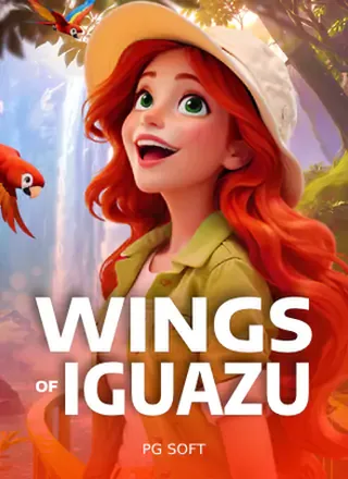 ภาพหน้าปกเกมสล็อต Wings of Iguazu ธีมน้ำตกธรรมชาติจาก PG Soft
